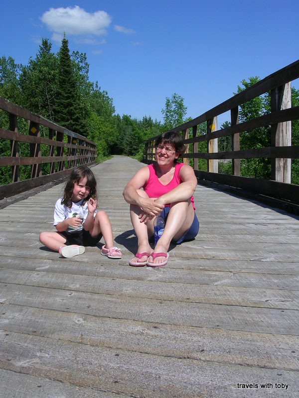 Sitting on the bridge