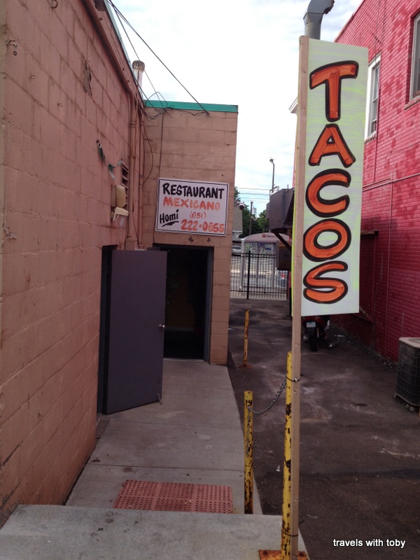 Homi's back entrance