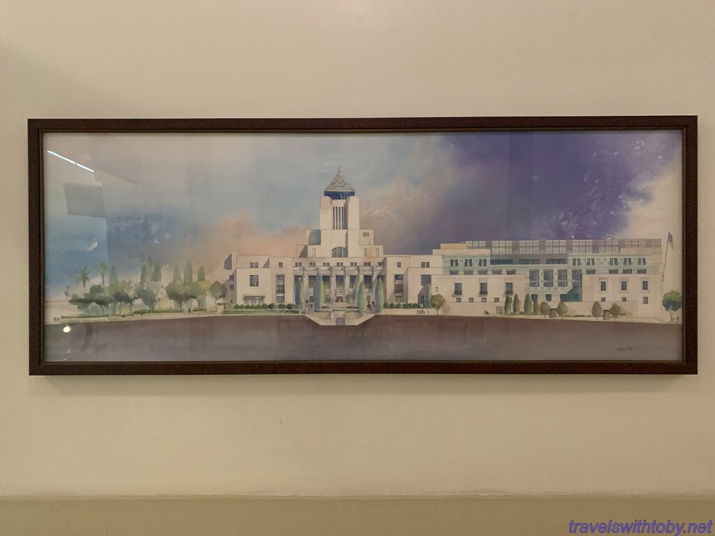 Rendering of library on the second floor