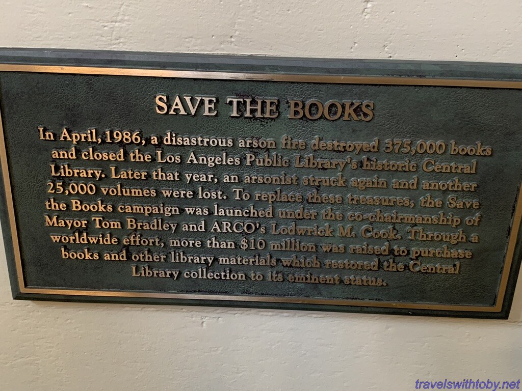 Save the books campaign after 1986 fire