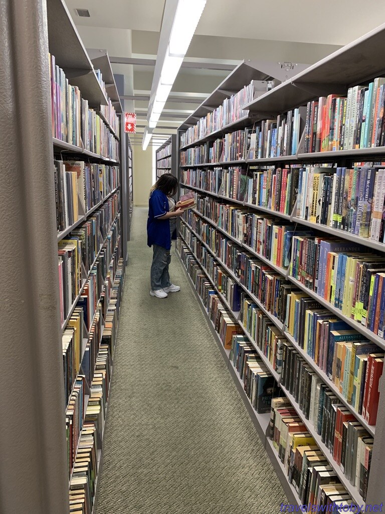 my friend's daughter looking at a book