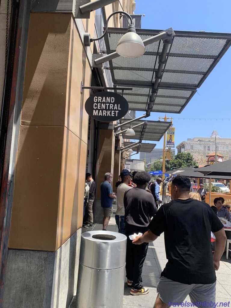 On our way out of the market
